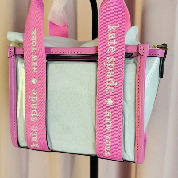 kate spade Pink Clear Mini Tote Bag KL063 - Picture 8 of 9